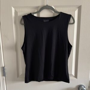 Tahari Black Sleeveless Muscle Tee
